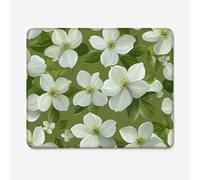 Small Mouse Pad 400x300mm, Simple Pattern Mouse Mat with Durable Stitched Edges, Waterproof & Non-Slip Rubber Base, Premium Textured Desk Pad for Laptop, PC, Office and Home (Flower) W-O257