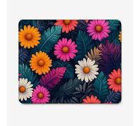Small Mouse Pad 400x300mm, Tropical Pattern Mouse Mat with Durable Stitched Edges, Waterproof & Non-Slip Rubber Base, Premium Textured Desk Pad for Laptop, PC, Office and Home (Flower) W-O2064