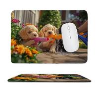 Small Mouse Pad - Animal Dog Gaming Mouse Mat 40 x 30 cm, Computer Mouse Mat with Anti-slip Rubber Base, Easy Gliding, Spill-Resistant Surface, Portable, Ultra Thin Improves Speed and Accuracy c-161
