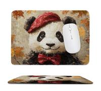 Small Mouse Pad - Animal Panda Gaming Mouse Mat 30 x 25 cm, Computer Mouse Mat with Anti-slip Rubber Base, Easy Gliding, Spill-Resistant Surface, Portable, Ultra Thin Improves Speed and Accuracy c-192