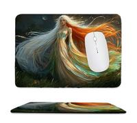 Small Mouse Pad - Beautiful Angel Gaming Mouse Mat 40 x 30 cm, Computer Mouse Mat with Anti-slip Rubber Base, Easy Gliding, Spill-Resistant Surface, Portable, Improves Speed and Accuracy, Gifts c-586