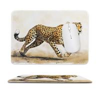 Small Mouse Pad - Cheetah Gaming Mouse Mat 30 x 25 cm, Computer Mouse Mat with Anti-slip Rubber Base, Easy Gliding, Spill-Resistant Surface, Portable, Ultra Thin Improves Speed and Accuracy c-525