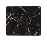 Small Mouse Pad Computer Mouse Mat for Man Woman Black Gold Marble Print Mouse Pads for Wireless Mouse Mouse Mats with Anti-Slip Base Laptop Mouse mat Mouse Pad for Gaming Home Office