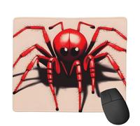 Small Mouse Pad Computer Mouse Mat for Man Woman Cute Little red Spider Print Mouse Pads for Wireless Mouse Mouse Mats with Anti-Slip Base Laptop Mouse mat Mouse Pad for Gaming Home Office 7"x 9"