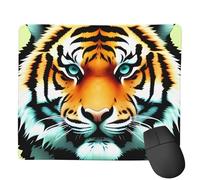 Small Mouse Pad Computer Mouse Mat for Man Woman Little Fat Tiger Head Print Mouse Pads for Wireless Mouse Mouse Mats with Anti-Slip Base Laptop Mouse mat Mouse Pad for Gaming Home Office 7"x 9"