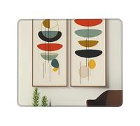 Small Mouse Pad Computer Mouse Mat for Man Woman mid Century Modern Prints Print Mouse Pads for Wireless Mouse Mouse Mats with Anti-Slip Base Laptop Mouse mat Mouse Pad for Gaming Home Office