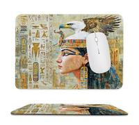 Small Mouse Pad - Egyptian Queen Eagle Gaming Mouse Mat 24 x 20 cm, Computer Mouse Mat with Anti-slip Rubber Base, Easy Gliding, Spill-Resistant Surface, Portable, Improves Speed and Accuracy c-9