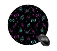 Small Mouse Pad For Office Desktop Protection, Soft Reusable Laptop Computer Mousepad, Moon Sun Dark Gothic Witch Witchcraft Trippy Purple Magic Spirit Board, Cute Multi Functional Mouse Pads