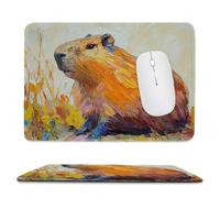 Small Mouse Pad - Guinea Pig Gaming Mouse Mat 30 x 25 cm, Computer Mouse Mat with Anti-slip Rubber Base, Easy Gliding, Spill-Resistant Surface, Portable, Ultra Thin Improves Speed and Accuracy c-824