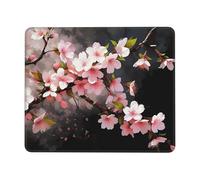 Small Mousepad Tempting Cherry Blossoms Mousemat with Non-Slip Rubber Base Mini Mousepad for Wireless Mouses Laptop Mousepads for Men and Women Computer Keyboard mat Small Desk Pad for Home 10x12in