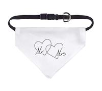Small 'Mr & Mrs Hearts' Dog/Cat/Pet Bandana (PD00061653)
