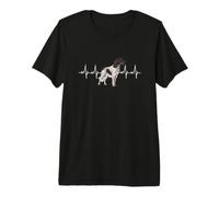 Small Münsterländer Dog Heartbeat Premium T-Shirt