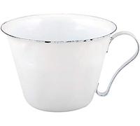 Small Mug in White Pot Enamel Vintage/Antique Look