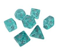 Small Multi-Sided Acrylic Dices Set Portable Polyhedral Dices Tiny Role Playing Table Game For Men Women Portable Vintage Multi-Sided Acrylic Tabletop Game Decoration