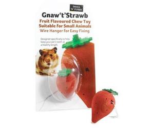 Small 'N' Furry Gnaw 't' Chew for Small Animals - Strawberry - 5cm
