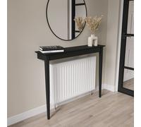 Small & Narrow Black Radiator Cover - 115cm - Ava