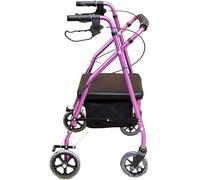 Small Narrow Pull Utility,Foldable Lightweight Walker With Seat,Shopping Basket Elderly Scooter,Aluminum Shopping Cart Four-Wheeled Walker Easy Mobil
