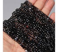Small Natural Faceted Stone Beads Purple Mica 2/3/4mm Quartzs Amethysts Agates Fluorite Crystal Faceted Beads for Jewelry Making (Color : NO.31 Agate, Size : 3mm About 130pcs)