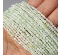 Small Natural Faceted Stone Beads Purple Mica 2/3/4mm Quartzs Amethysts Agates Fluorite Crystal Faceted Beads for Jewelry Making (Color : NO.17 New Jade, Size : 3mm About 130pcs)