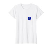 Small Nazar Evil Eye Turkish Persian Arab Gr mulet Charm Value Graphic T-Shirt, Women, White, M