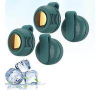 Small Neck Fan Portable Silent Mini Bladeless Fan Waist & Neck Wearable Cooling Fans Rechargeable Clip-On Hands-Free Fans 3 Speeds for Outdoor/Travel/Office/Sports (1 pcs green)
