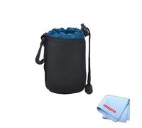 Small Neoprene Soft Lens Pouch For Nikon AF-S Nikkor 35mm f/1.8G DX Lens, Nikon AF-S Nikkor 50mm f/1.8G Lens, Nikon AF-S Nikkor 50mm f/1.4G Autofocus Lens, Nikon 18-55mm f/3.5-5.6G ED II AF-S DX Zoom-Nikkor Lens & More