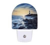 Small Nightlight The Seaside Lighthouse Night Light Plug in Wall with Dusk to Dawn Photocell Sensor Warm White Night Light for Bedroom Living Room Hallway Stairs Portable Lamp