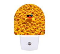 Small Nightlight Yellow Rubber Ducky with Sunglasses Night Light Plug in Wall with Dusk to Dawn Photocell Sensor Portable Lamp Warm Night Light for Bedroom Living Room Hallway Stairs