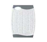 Small Non-Slip Cutting Board 7.5 Inch Mini Plastic Chopping Board for Small Kitchen Tasks, Unique Design with Multiple Juice Grooves, BPA Free, Dishwasher Safe, Handle