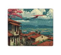 Small Non-Slip Mouse Pad 7x9 Inch Horizontal for Office Game Laptop Computer