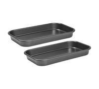 Small Non-Stick Baking Oven Tray - Durable Carbon Steel Easy to Clean Oven & Dishwasher Safe Compact Size 25 x 15 x 2.8cm (2)