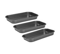 Small Non-Stick Baking Oven Tray - Durable Carbon Steel Easy to Clean Oven & Dishwasher Safe Compact Size 25 x 15 x 2.8cm (3)
