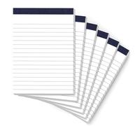 Small Note Pads 4x6 Mini Notepads 4x6 Lined Writing Pads of Paper 4x6 Memo Pads 4x6 Small Paper Pads 4 x 6 Scratch Pads 4x6 Server Pads 4x6 Small Pocket Notebook 6 Pack Server Note Pads 30 Sheets/Pad