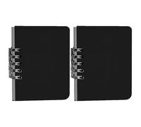 Small Notebook, 2 Piece Paper+PP Hard Shell Spiral Journal 7.3x10.3cm / 2.87x4.06in, Compact Writing Pad, for Work, Office, Meeting, School, Study, Travel, Nursing, Women, Men, Notes, Planner
