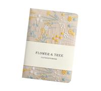 Small Notebook Embroidered Journal Notebook 256 Pages Wide Lined Business Journal for Student Women Journaling Classroom
