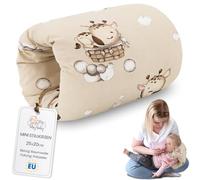 Small nursing pillow Breastfeeding and Nursing Pillow for on the go 20 cm - Nursing arm pillow and positioning pillow Baby arm nursing pillow made of soft cotton Oeko-Tex Giraffes