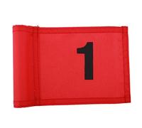 Small Nylon Golf Flag Golf Practice Putting Green Flag Red with Number 1