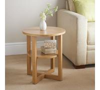 Side Hall Table Lamp Plant Consol Tall Coffee Wine Hallway Furniture - Small Oak