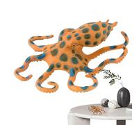Small Ocean Animal Figurine - Ringed Octopus Sculpture, Sea Creature Educational Toy Creature | Desktop Decoration Marine Life Model