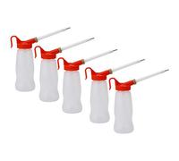 Small Oil Bottles, 5 Pcs Oil Dispenser Tip Nozzle Gun Type Oil Bottle Sewing Machine Oiler Lubricant Accessory Sewing Machine Oil 180ML Oil Bottle for DIY Craft and Small Equipment