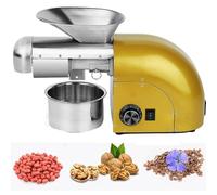 Small Oil Press - Stainless Steel Vertical Cold/Hot Press for Peanut and Walnut Oil Extraction