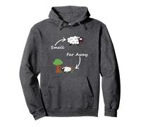 Small or Far Away - Funny Sheep From The Telly Pullover Hoodie