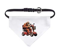 Small 'Orang Utan On Mobility Scooter' Dog/Cat/Pet Bandana (PD00057449)