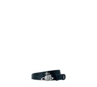 Small Orb Buckle Belt - unisex - Vivienne Westwood - Belts - Black - M - Accessories M