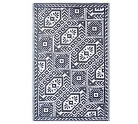 Small Outdoor Carpet Diamond B/W Fallen Fruits Multi Small