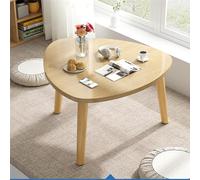 Small Oval Minimalist Coffee Table - Space-Saving Design with Rounded Edges Easy No-Tool Assembly for Living Room Kitchen & Compact Spaces