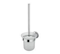 Small Over The Toilet Brush Holder Elegant Glass Cup Practical Planner Simple Installs for Household Modern with Stand