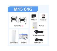 (Small package: Including 64 grams of memory card) Wireless gaming machine M15 gaming machine retro arcade home game console TV arcade