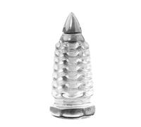 Small Pagoda Statue - Crystal Clear Architectural Pagoda Pattern | 3.5cm Decorative Chinese Pagoda | Long Lasting Hand Carved Ornament, Desktop Decoration, Tem Decoration