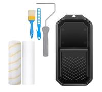 Small Paint Roller Set with Caved in Edges Foam Sturdy for Wall Cabinets and Touches Up Project Supplies Professional Paint Brushes